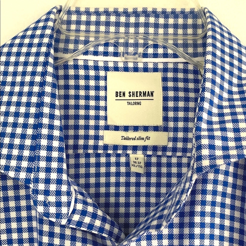 Ben Sherman Blue and White Gingham Shirt